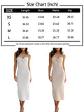 Bodycon Dress Womens  Clothes Long Basic Fashion Sexy Midi Party Club Essential Clothing Trendy Dress Apricot