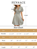 Summer Dresses for Women  Empire Waist Floral Spring Knee Length Dress