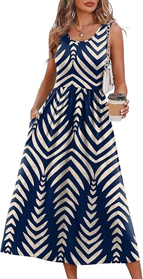 Summer Dresses for Women Flowy Casual Midi Dress Beach Vacation Sundre – Divahotcouture