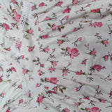 Floral Women's Dresses Sweet Print V-Neck Lace Short Dress Female Robe