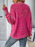 Space Dye Drop Shoulder Sweater