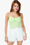 Studded High Waisted Shorts
