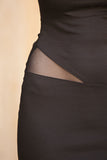 Mesh Trimmed Dress