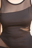 Mesh Trimmed Dress
