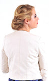 Buttoned Open Blazer