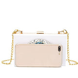 Clutch Purses for Women-Evil Eye Acrylic Clutch Glitter Purse Evening Bag Chain Shoulder Crossbody Handbags
