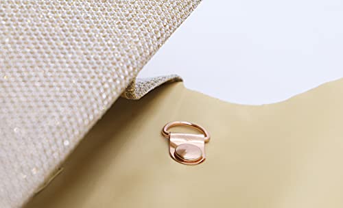 Women's Evening Bag Glitter Clutch Wedding Bridal Purse Sparkle Cocktail Party Prom Handbag