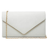Ladies' Velvet Evening Clutch Handbag Formal Party Clutch For Women With Chain Strap (Rose)