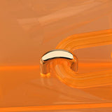 Women Acrylic Transparent Gold star Evening Bags Purses Clutch Vintage Banquet Handbag (Pink) Medium