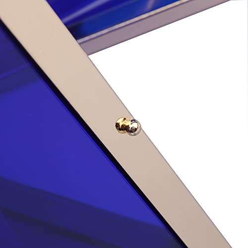 Women Acrylic Transparent Gold star Evening Bags Purses Clutch Vintage Banquet Handbag (Pink) Medium