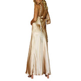 Women Girls Backless Sequin Dresses Spaghetti Strap Deep V-Neck A-line Short Dress Sparkly Party Clubwear