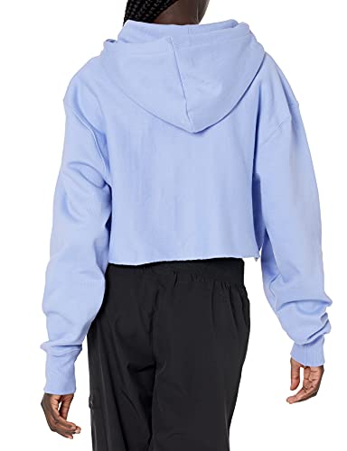 Champion womens Reverse Weave Cropped Cut-off Hoodie, Left Chest C Hooded Sweatshirt, White-549302, XX-Large US