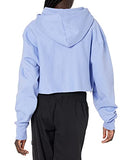 Champion womens Reverse Weave Cropped Cut-off Hoodie, Left Chest C Hooded Sweatshirt, White-549302, XX-Large US