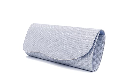 Women's Evening Bag Glitter Clutch Wedding Bridal Purse Sparkle Cocktail Party Prom Handbag
