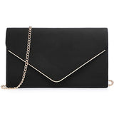 Ladies' Velvet Evening Clutch Handbag Formal Party Clutch For Women With Chain Strap (Rose)