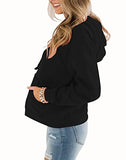 Womens Casual Hoodies Crew Neck Long Sleeve Sweatshirts With Pocket Lightweight Pullover Tops-Gradient