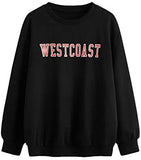 Women's Letter Print Graphic Drop Shoulder Long Sleeve Pullover Sweatshirt