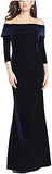 Burgundy Formal Dress for Women Long Sleeve Velvet Maxi Dresses Plus Size Evening Gown for Party SP106,22Plus