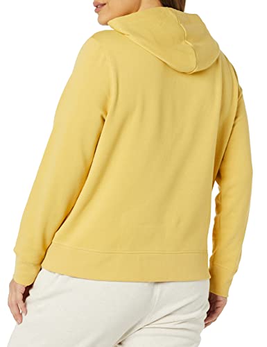 Women's French Terry Fleece Pullover Hoodie (Available in Plus Size), Dark Yellow, X-Large