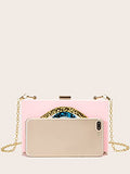 Clutch Purses for Women-Evil Eye Acrylic Clutch Glitter Purse Evening Bag Chain Shoulder Crossbody Handbags