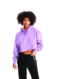 Champion womens Reverse Weave Cropped Cut-off Hoodie, Left Chest C Hooded Sweatshirt, White-549302, XX-Large US