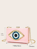 Clutch Purses for Women-Evil Eye Acrylic Clutch Glitter Purse Evening Bag Chain Shoulder Crossbody Handbags