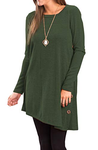 Fall Dresses for Women 2022 Long Sleeve Sweater Dress for Women 2022 Button Side Pullover Sweater Womens Winter Sweatshirt for Women Outfits dresses