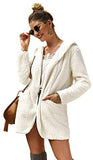 Women's Fauxs Fur Hooded Teddy Coat Long Sleeve Jacket Outwear
