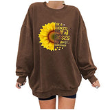 Hoodie for Women Pullover Sweatshirt Women's Loose Sweatshirt Top Printed Sleeve Oversized Aesthetic Clothes