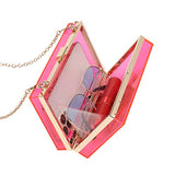Clutch Purses for Women-Evil Eye Acrylic Clutch Glitter Purse Evening Bag Chain Shoulder Crossbody Handbags