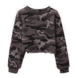 Women Pullover Cropped Hoodies Long Sleeves Sweatshirts Casual Crop Tops for Fall Winter ( Apricot)