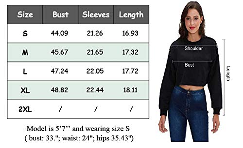 Women Pullover Cropped Hoodies Long Sleeves Sweatshirts Casual Crop Tops for Fall Winter ( Apricot)