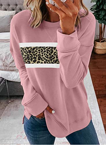 BTFBM Women Sweatshirts Tie Dye Print Striped Color Block Long Sleeve Comfy Loose Soft Casual T Shirts Pullover (S-2XL) (Aztec Print Grey, Small)