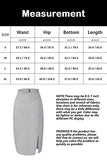 Bellivera Women Faux Suede Leather Pencil Skirt, Spring Fall Casual Midi Skirts Spring and Summer Hip Wrapped Back Split FF21 Camel L