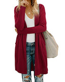 Women's Leopard Print Open Front Cardigan Shirt with Pockets Long Sleeve Lightweight Coat(Leopard01,M)