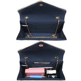 Ladies' Velvet Evening Clutch Handbag Formal Party Clutch For Women With Chain Strap (Rose)