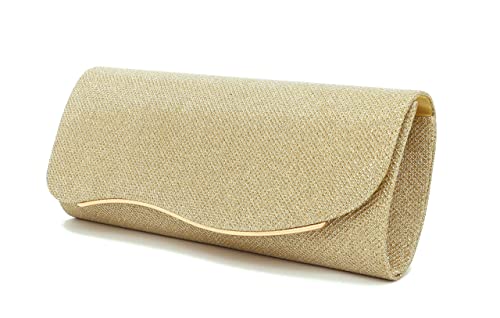 Women's Evening Bag Glitter Clutch Wedding Bridal Purse Sparkle Cocktail Party Prom Handbag