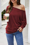 Long Sleeve Tops for Women,Sexy Off Shoulder Tops Oversized Pullover Sweater Casual Fall Shirts Tunic Blouse