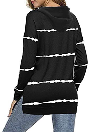 BTFBM Women Sweatshirts Tie Dye Print Striped Color Block Long Sleeve Comfy Loose Soft Casual T Shirts Pullover (S-2XL) (Aztec Print Grey, Small)
