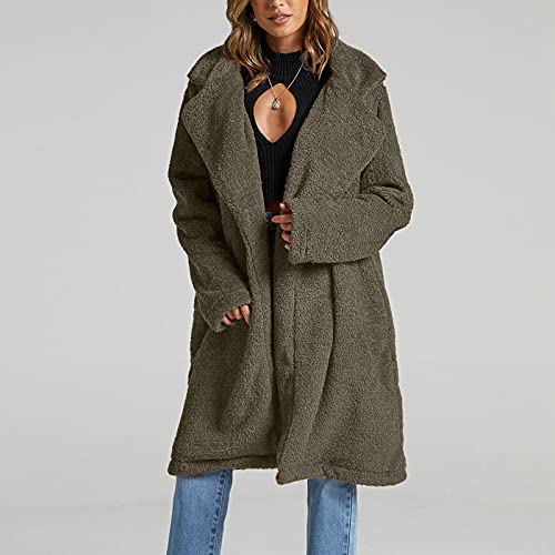 Womens Casual Berber Fleece Quilted Jackets Boyfriend Oversized Long Sleeve Fall Shirts Casual Jacket Coats Button Down