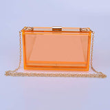 Women Acrylic Transparent Gold star Evening Bags Purses Clutch Vintage Banquet Handbag (Pink) Medium
