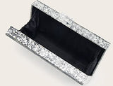 Clutch Purses for Women-Evil Eye Acrylic Clutch Glitter Purse Evening Bag Chain Shoulder Crossbody Handbags