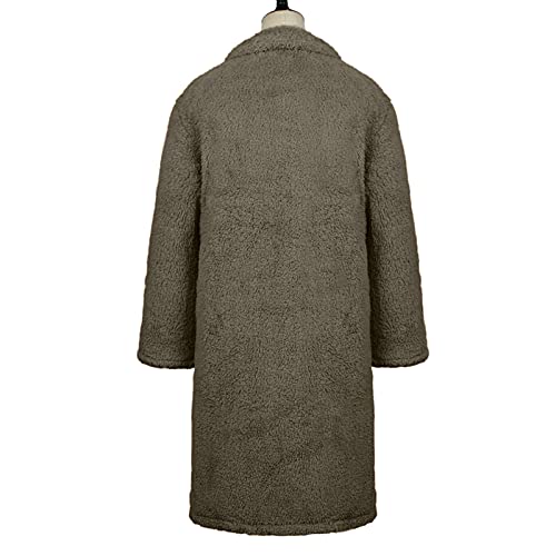 Womens Casual Berber Fleece Quilted Jackets Boyfriend Oversized Long Sleeve Fall Shirts Casual Jacket Coats Button Down