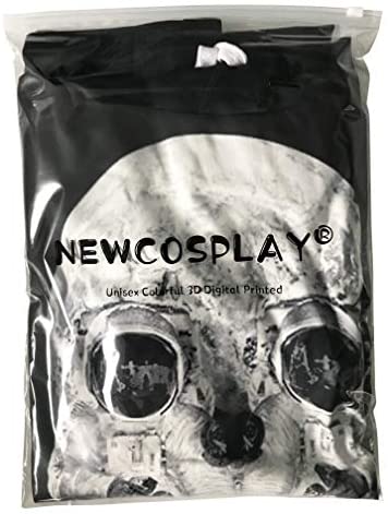 NEWCOSPLAY Unisex Realistic 3D Digital Print Pullover Hoodie Hooded Sweatshirt Astronaut