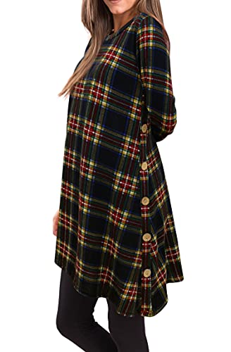 Fall Dresses for Women 2022 Long Sleeve Sweater Dress for Women 2022 Button Side Pullover Sweater Womens Winter Sweatshirt for Women Outfits dresses