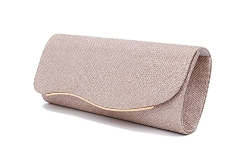 Women's Evening Bag Glitter Clutch Wedding Bridal Purse Sparkle Cocktail Party Prom Handbag