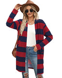 Women's Leopard Print Open Front Cardigan Shirt with Pockets Long Sleeve Lightweight Coat(Leopard01,M)