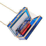 Clutch Purses for Women-Evil Eye Acrylic Clutch Glitter Purse Evening Bag Chain Shoulder Crossbody Handbags