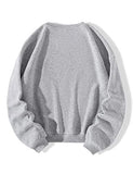 Women Oversized Fleece New York Letter Print Graphic Sweatshirt Long Sleeve Crewneck Pullover Jacket