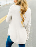 Women's Long Sleeve Oversized Crew Neck Solid Color Knit Pullover Sweater Tops Mocha